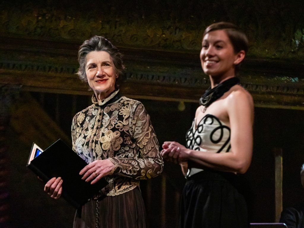 Harriet Walter and SuRie in George Eliot in words and Music at Wiltons